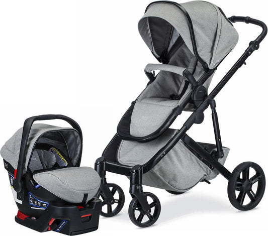 Britax 2018 B-Ready & B-Safe Ultra Travel System Bundle - Nanotex (Moisture, Odor, and Stain Resistant Fabric) - U901931-E1C009U
