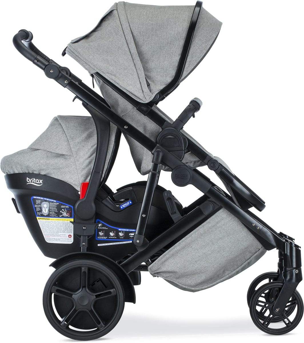 Britax 2018 B-Ready & B-Safe Ultra Travel System Bundle - Nanotex (Moisture, Odor, and Stain Resistant Fabric) - U901931-E1C009U