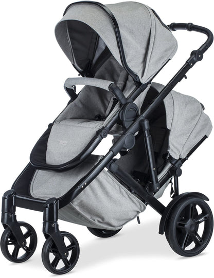 Britax B-Ready G3 Double Stroller Bundle - Nanotex (Moisture, Odor, and Stain Resistant Fabric)