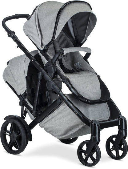 Britax B-Ready G3 Double Stroller Bundle - Nanotex (Moisture, Odor, and Stain Resistant Fabric)