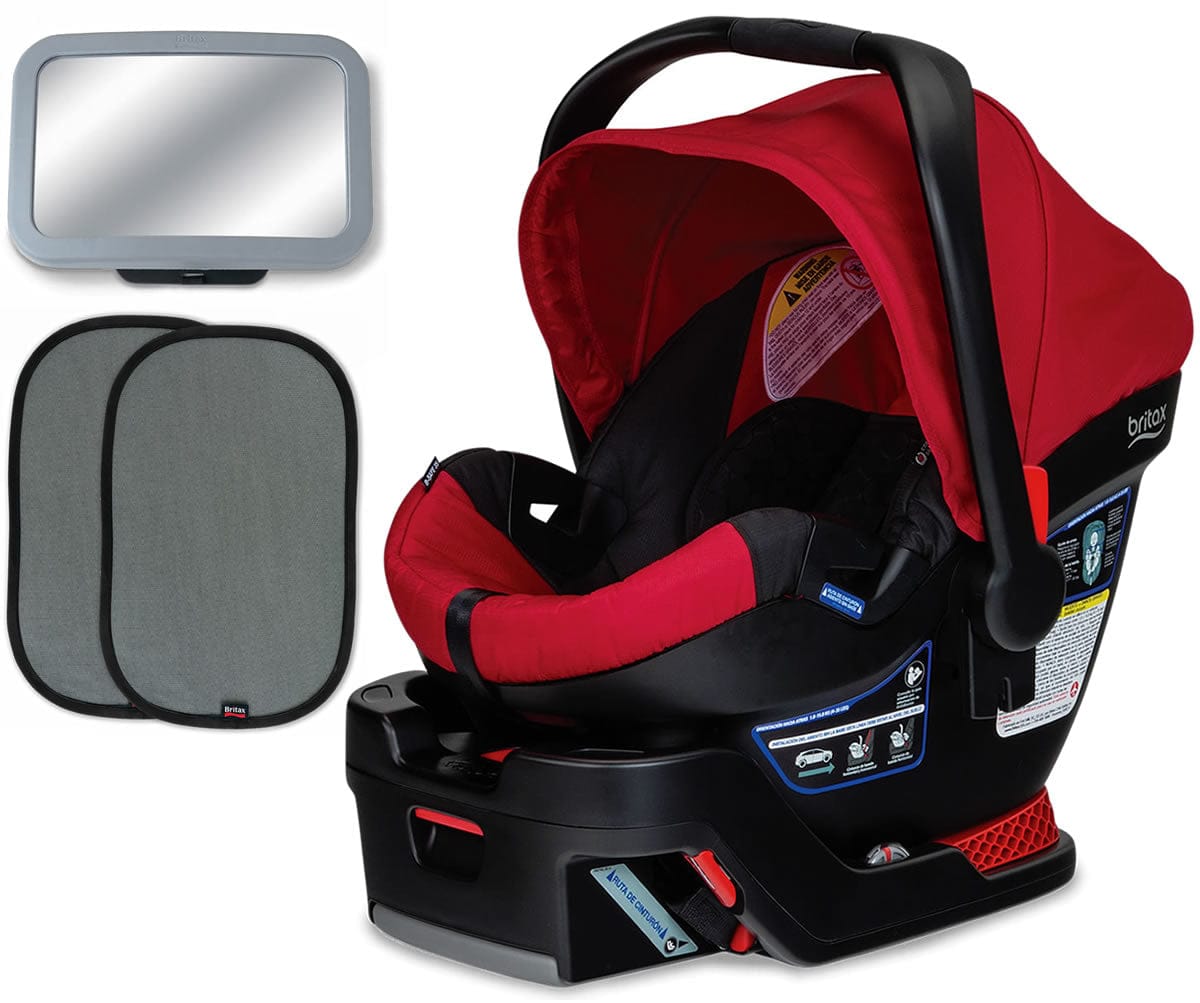 Britax B-Safe 35 Infant Car Seat Bundle - Red