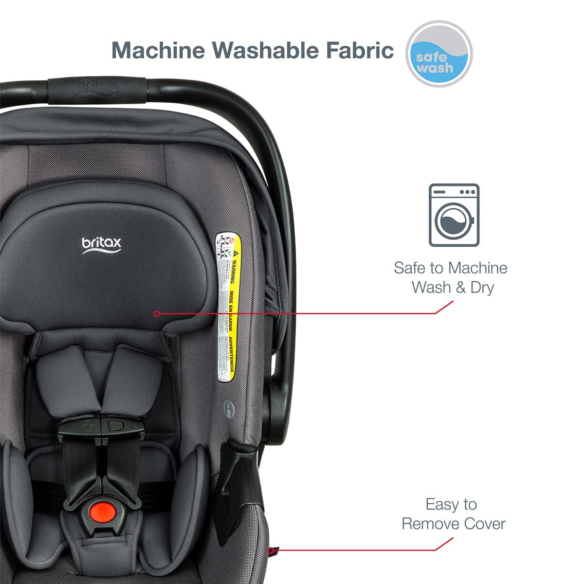 Britax B-Safe Gen2 FlexFit+ Infant Car Seat - Drift (SafeWash) - E1C767T