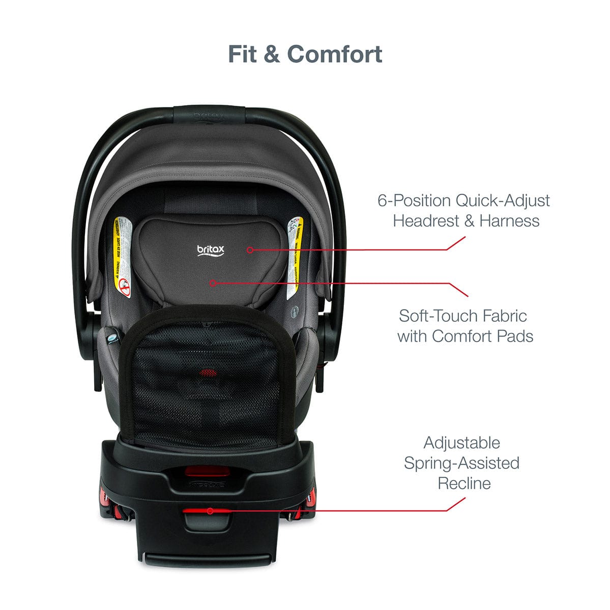 Britax B-Safe Gen2 FlexFit+ Infant Car Seat - Drift (SafeWash) - E1C767T
