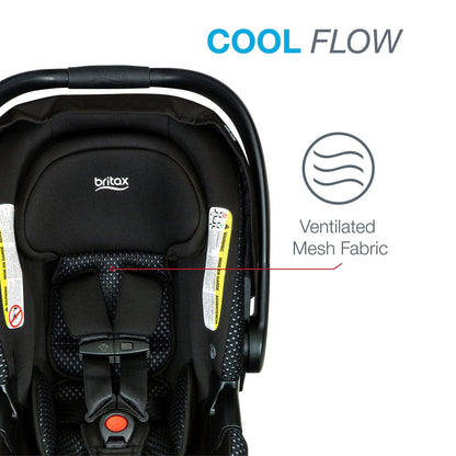 Britax B-Safe Gen2 FlexFit Lightweight Infant Car Seat - Cool Flow Gray - E1C749S