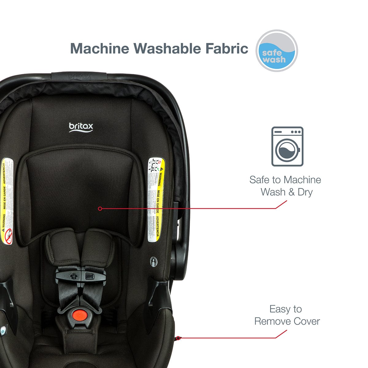 Britax B-Safe Gen2 Lightweight Infant Car Seat - Eclipse Black (SafeWash) - E1C732C