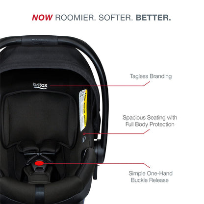Britax B-Safe Gen2 Lightweight Infant Car Seat - Eclipse Black (SafeWash) - E1C732C