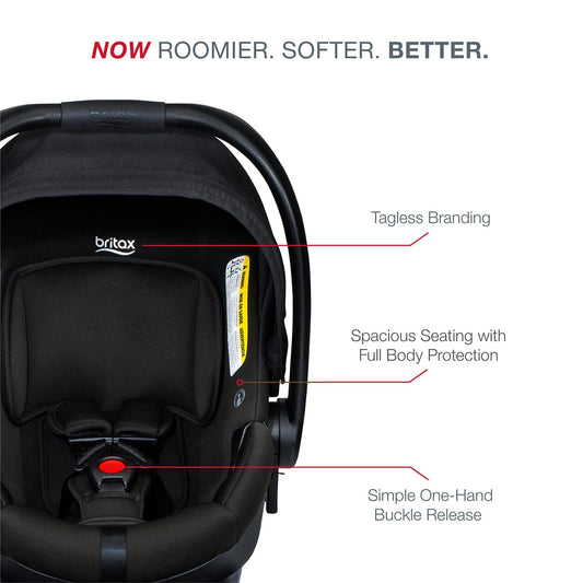 Britax B-Safe Gen2 Lightweight Infant Car Seat - Eclipse Black (SafeWash) - E1C732C
