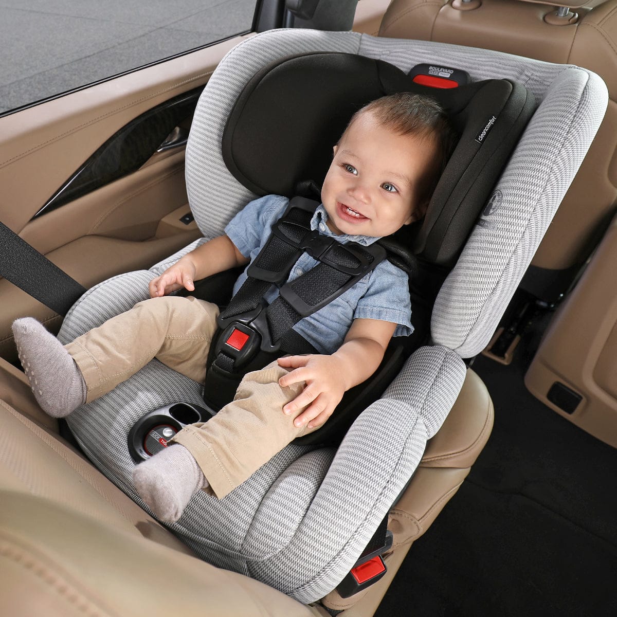 Britax Boulevard ClickTight Anti-Rebound Bar Convertible Car Seat - Clean Comfort - E1C582A