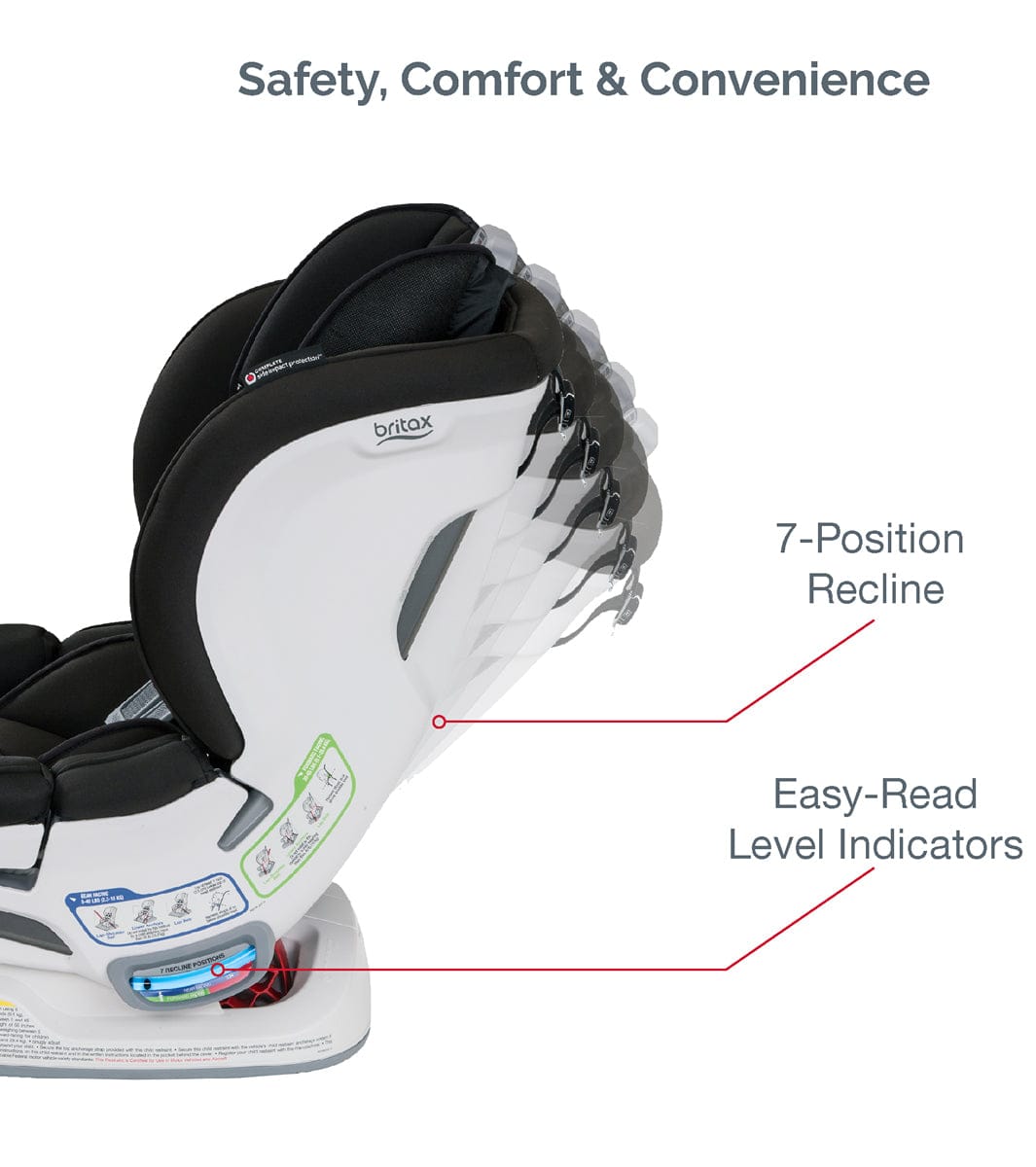 Britax Boulevard ClickTight Anti-Rebound Bar Convertible Car Seat - Clean Comfort - E1C582A