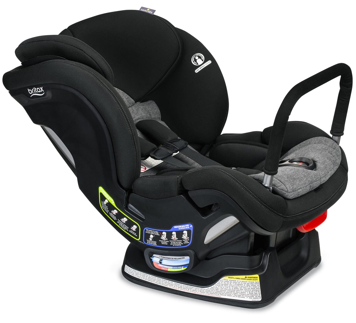 Britax Boulevard ClickTight Anti-Rebound Bar Convertible Car Seat - StayClean Gray