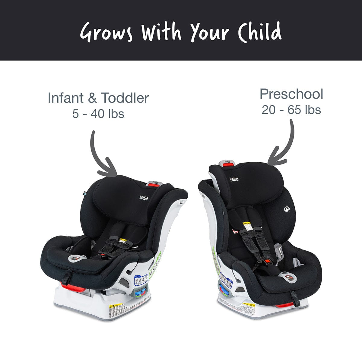 Britax Boulevard ClickTight Convertible Car Seat - Black Contour (SafeWash) - E1C832X