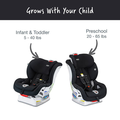Britax Boulevard ClickTight Convertible Car Seat - Black Contour (SafeWash) - E1C832X