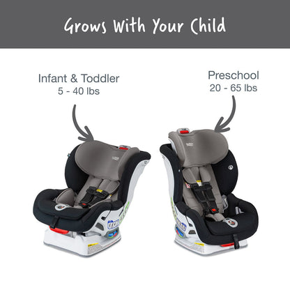 Britax Boulevard ClickTight Convertible Car Seat - Gray Contour (SafeWash) - E1C832Y