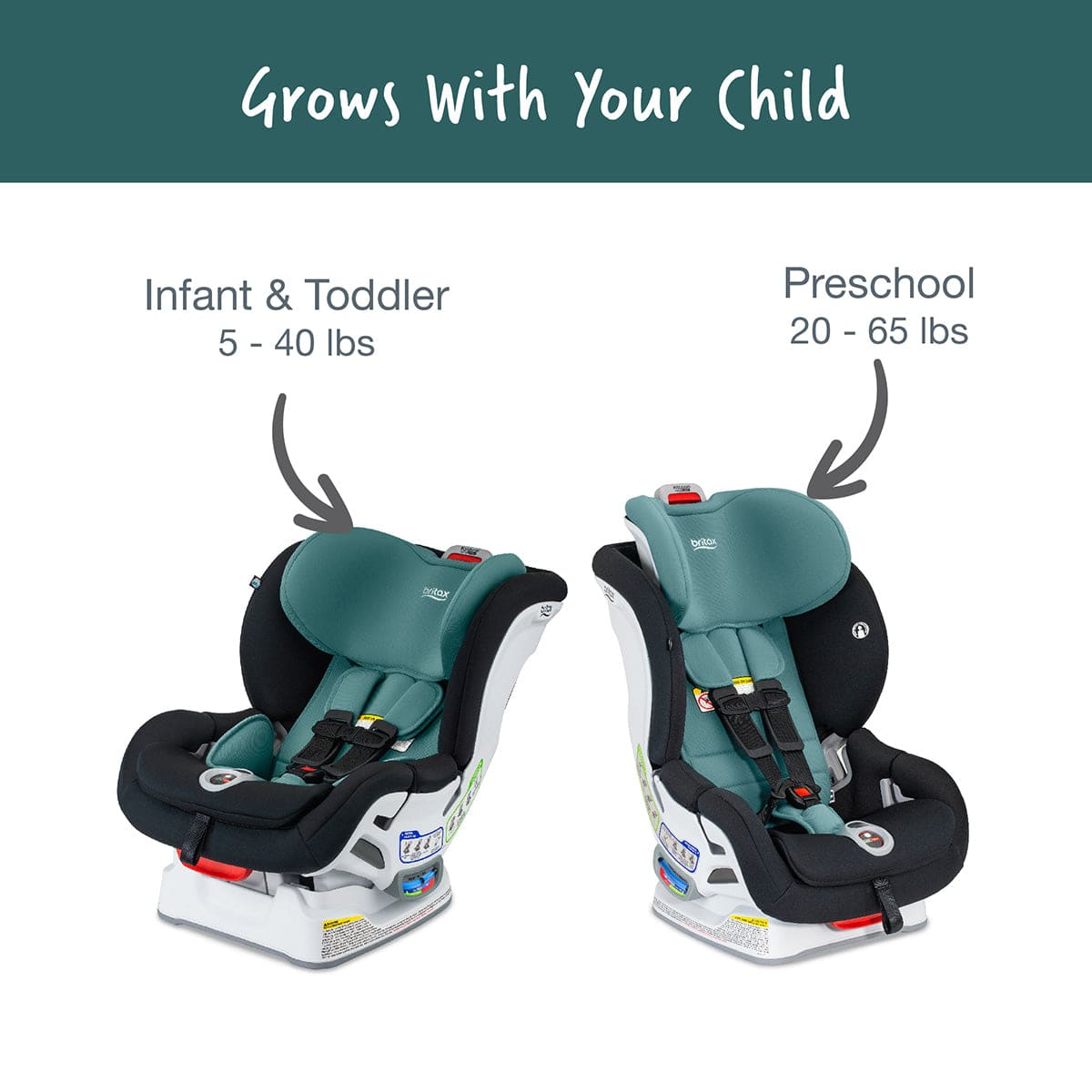 Britax Boulevard ClickTight Convertible Car Seat - Green Contour (SafeWash) - E1C832Z