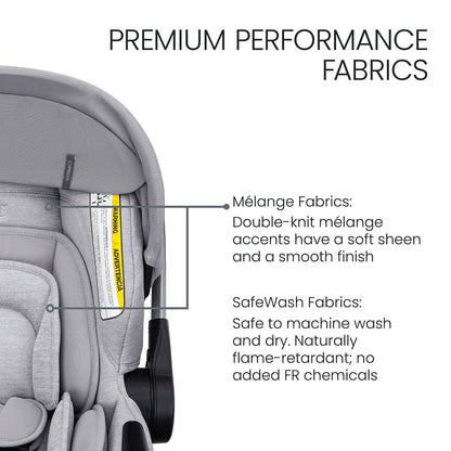 Britax Cypress Infant Car Seat with Alpine Anti-Rebound Base - Ponte Glacier - E1D124Y