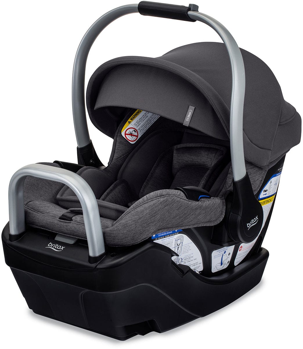 Britax Cypress Infant Car Seat with Alpine Anti-Rebound Base - Ponte Stone - E1D124V