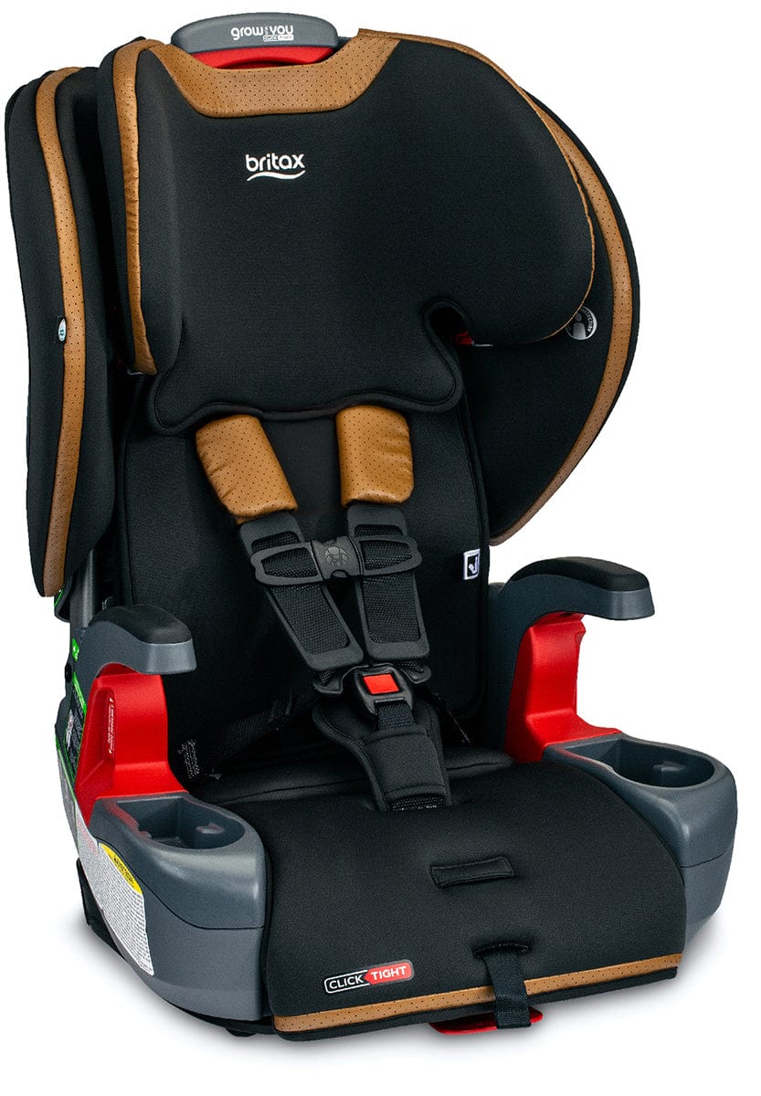 Britax Grow With You ClickTight Harness Booster Car Seat - Ace Black (SafeWash + StayClean) - E1C192Q