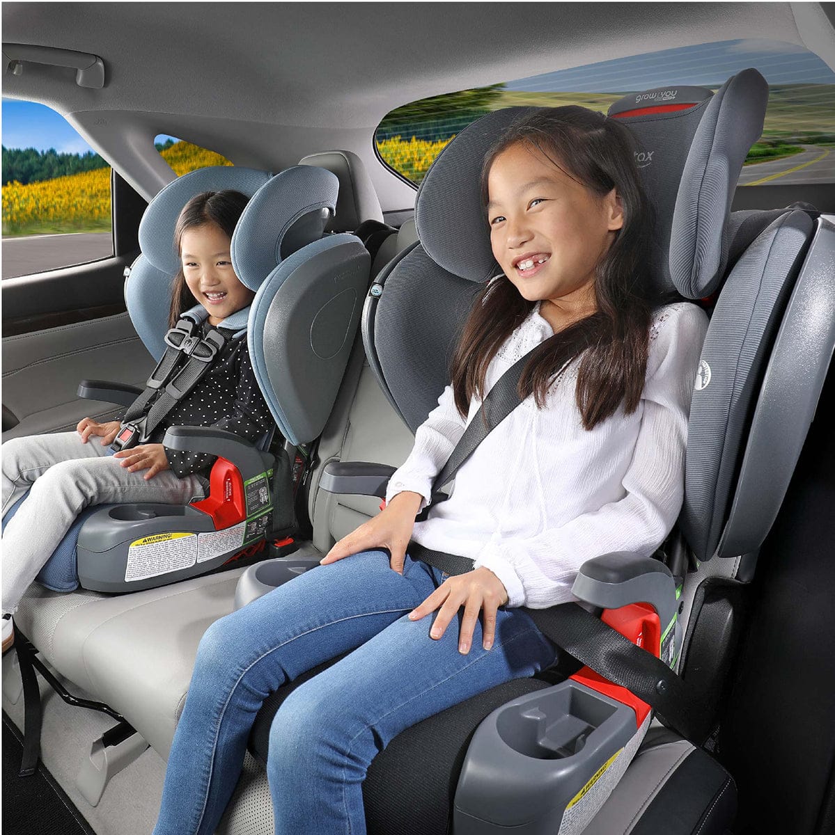 Britax Grow With You ClickTight Harness Booster Car Seat - Black Contour - E1C192X