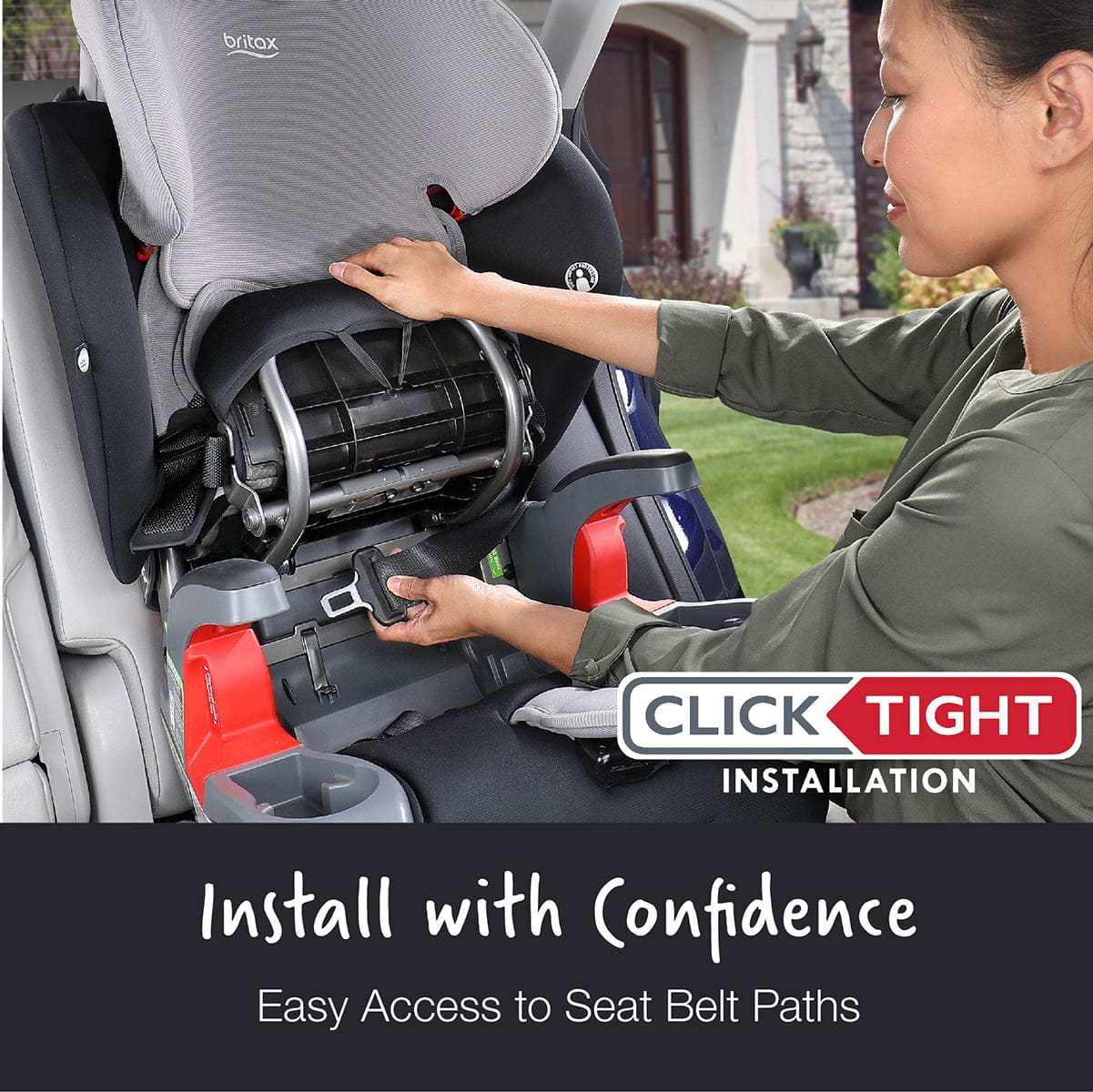 Britax Grow With You ClickTight Harness Booster Car Seat