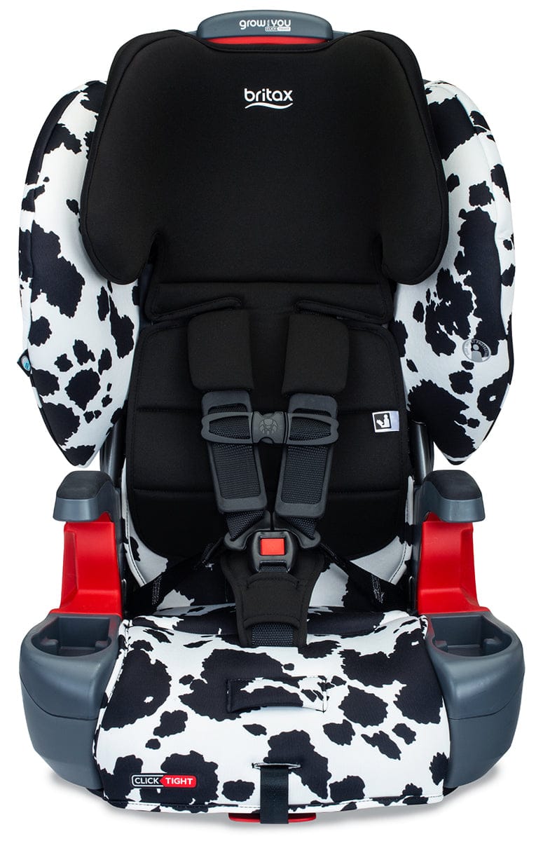 Britax Grow with You ClickTight Harness Booster Car Seat - Cowmooflage (Safewash)