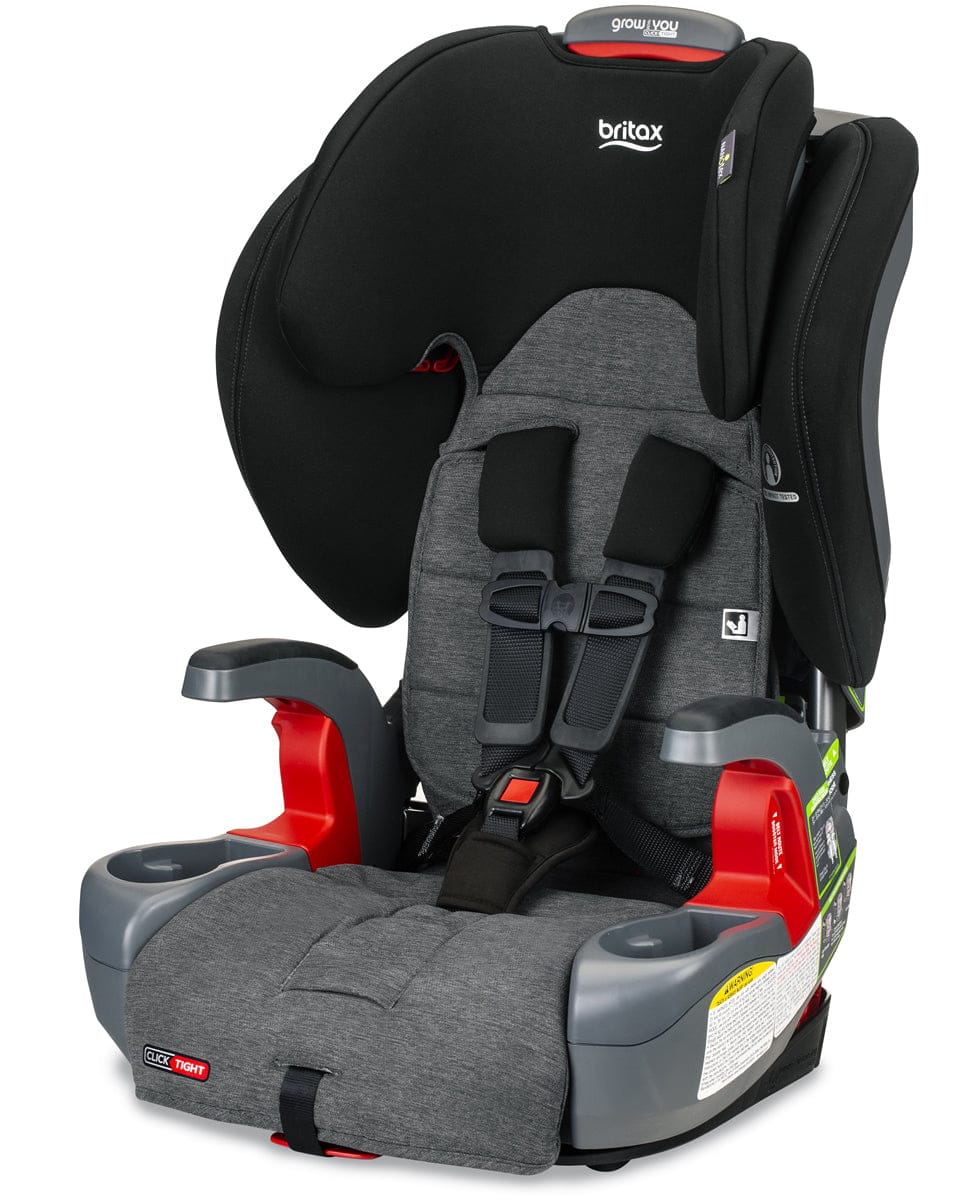 Britax Grow With You Clicktight Harness Booster Car Seat - StayClean Gray
