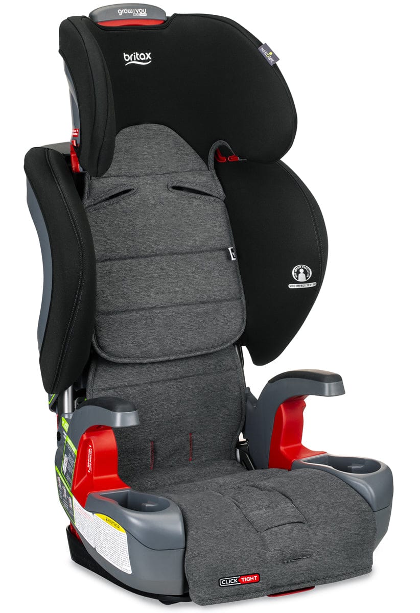 Britax Grow With You Clicktight Harness Booster Car Seat - StayClean Gray