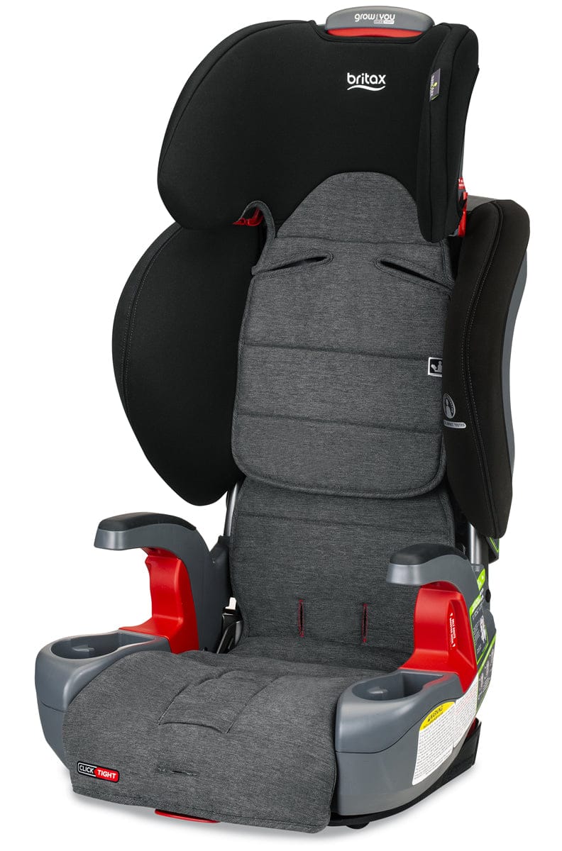 Britax Grow With You Clicktight Harness Booster Car Seat - StayClean Gray