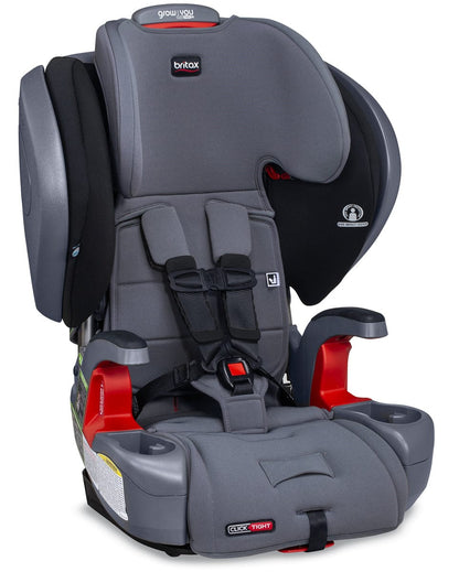 Britax Grow With You Clicktight Plus Harness Booster Car Seat - Otto Safewash (Flame Retardant-Free) [New Version of the Pinnacle]