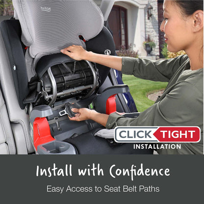 Britax Grow With You ClickTight Plus Harness Booster Car Seat - Black Ombre - E1C203C