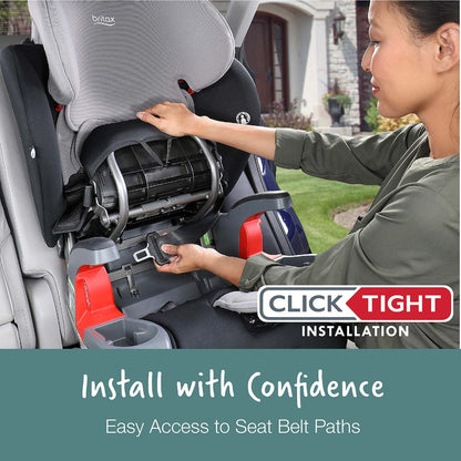 Britax Grow With You ClickTight Plus Harness Booster Car Seat - Green Ombre - E1C203E