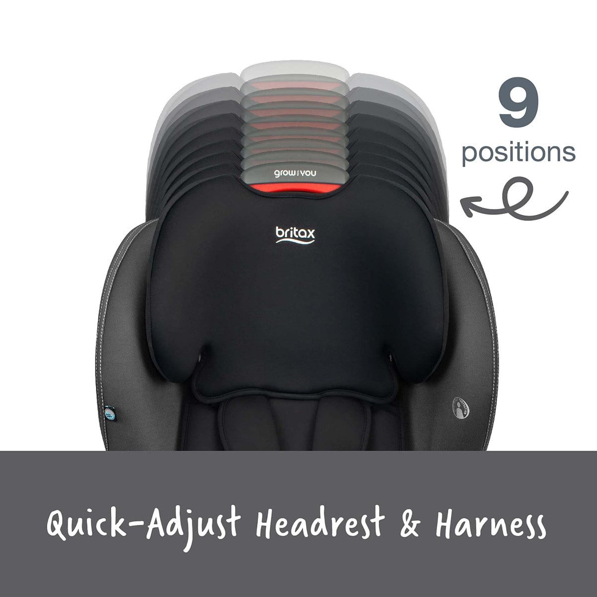 Britax Grow With You Harness-2-Booster Car Seat (Mod Black)