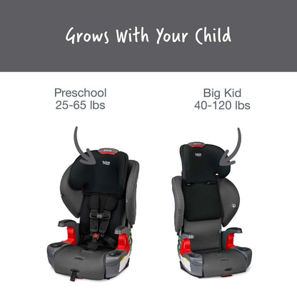 Britax Grow With You Harness Booster Car Seat  - Mod Black SafeWash - E1C442T
