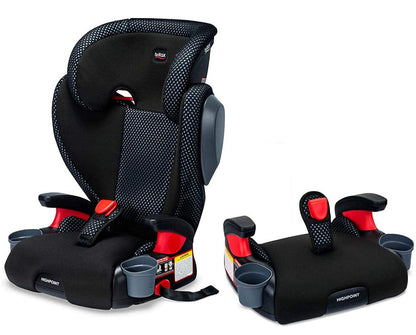 Britax Highpoint 2-Stage Belt Positioning Booster Car Seat - Cool Flow Gray - E1C239S