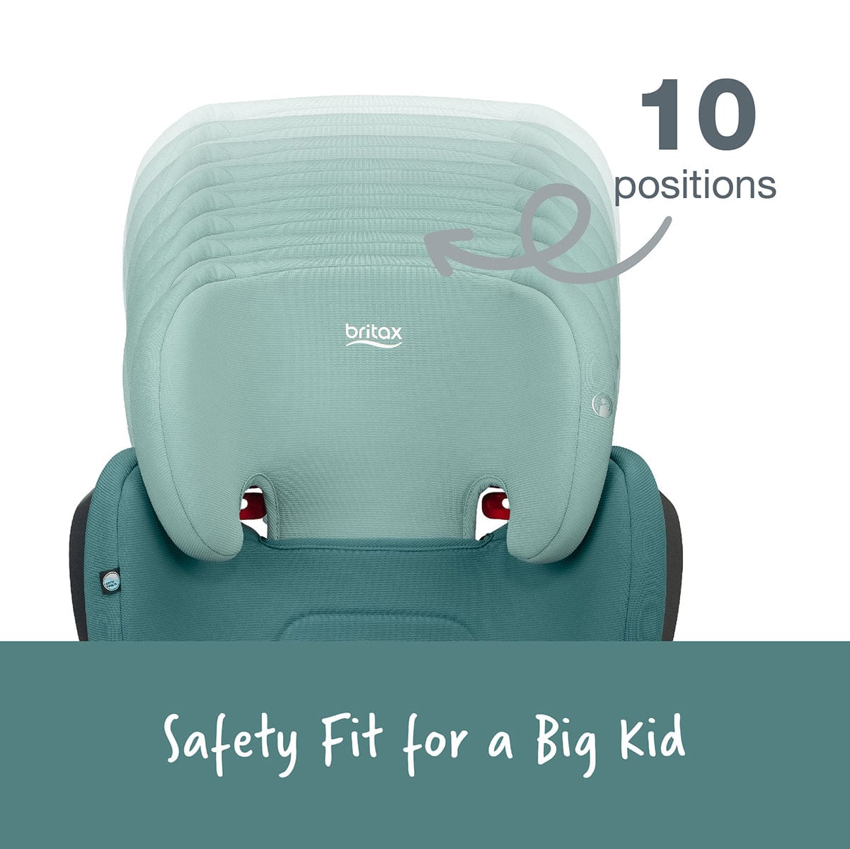 Britax Highpoint 2-Stage Belt Positioning Booster Car Seat - Green Ombre - E1C233E