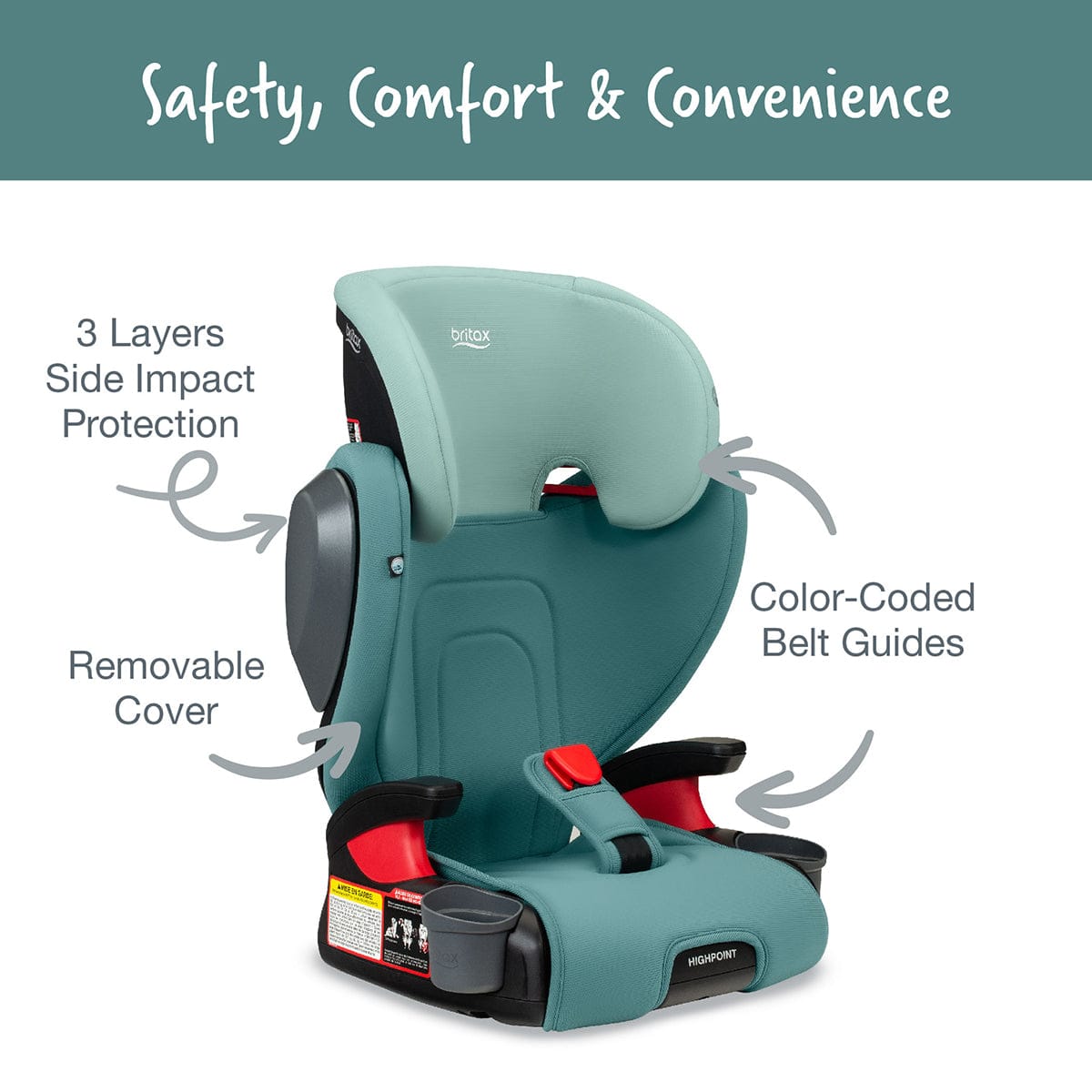 Britax Highpoint 2-Stage Belt-Positioning Booster Seat