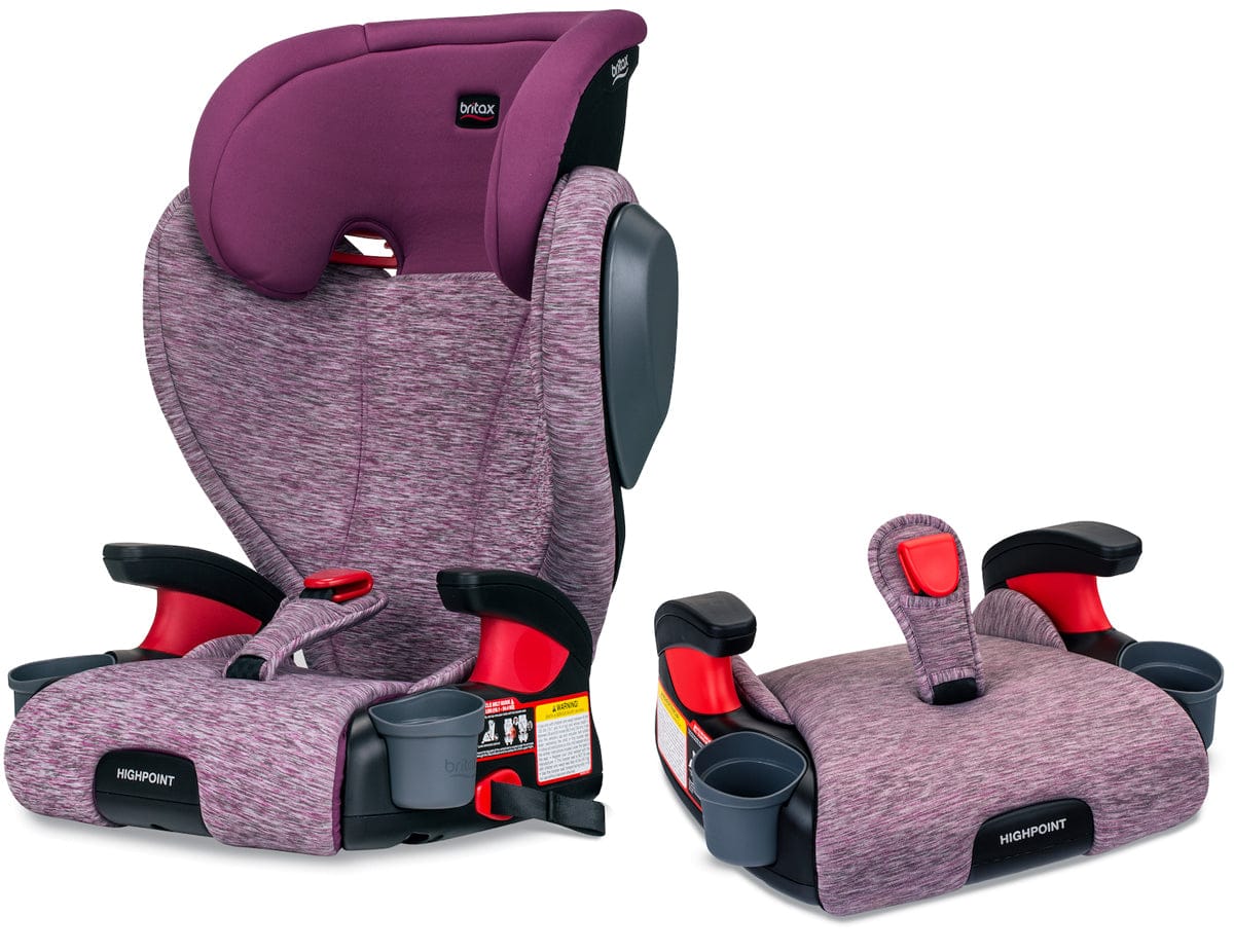 Britax Highpoint 2-Stage Belt Positioning Booster Car Seat - Mulberry - E1C239G