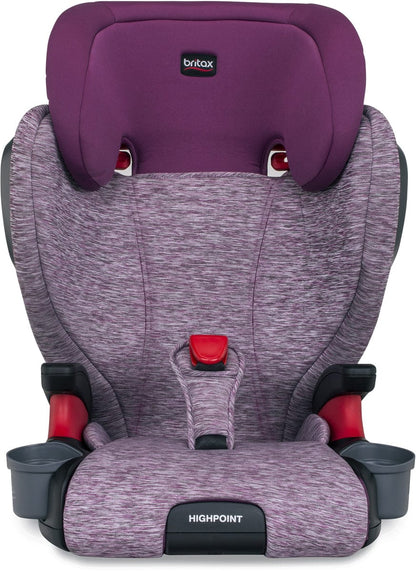 Britax Highpoint High Back Belt Positioning Booster Car Seat - Mulberry