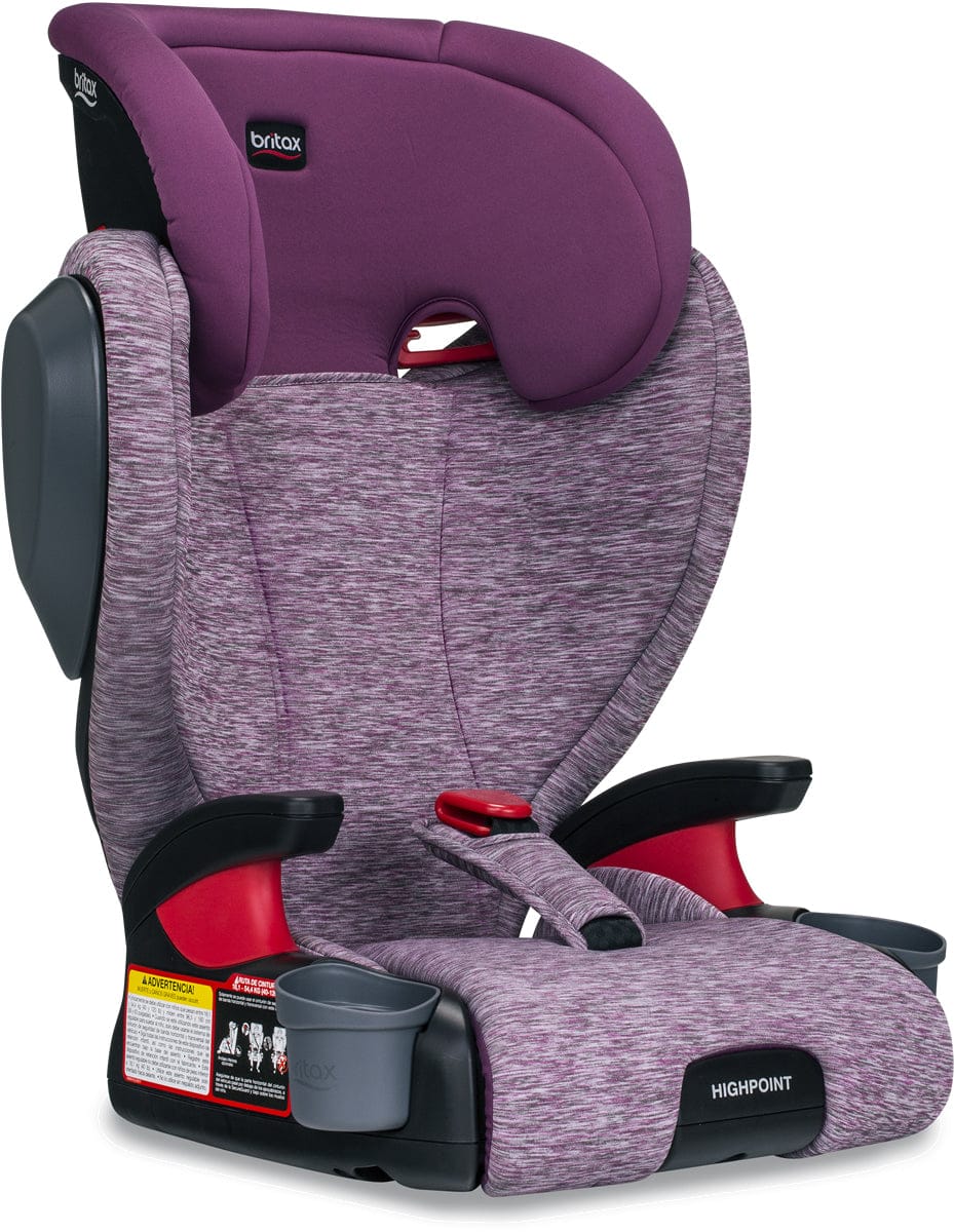Britax Highpoint High Back Belt Positioning Booster Car Seat - Mulberry