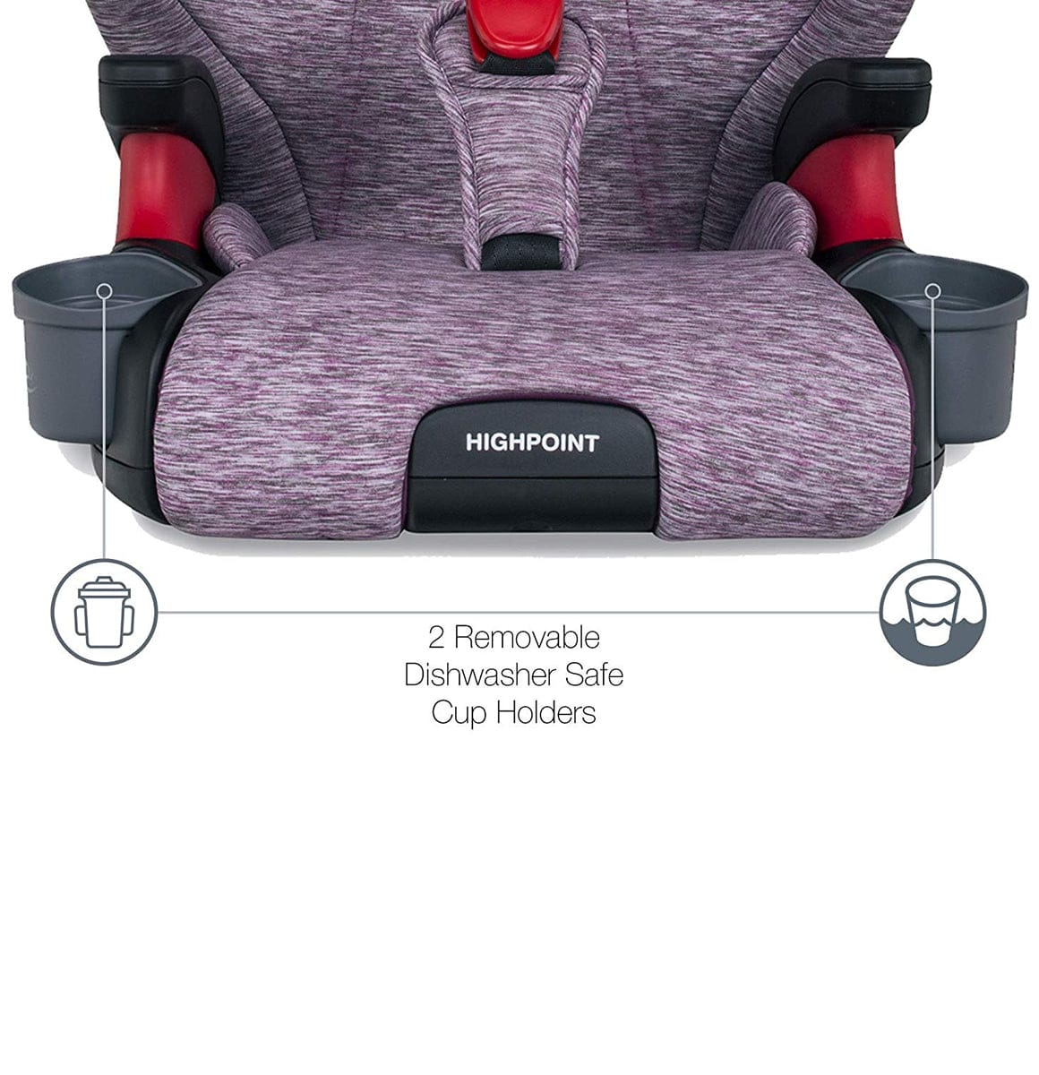 Britax Highpoint High Back Belt Positioning Booster Car Seat - Mulberry