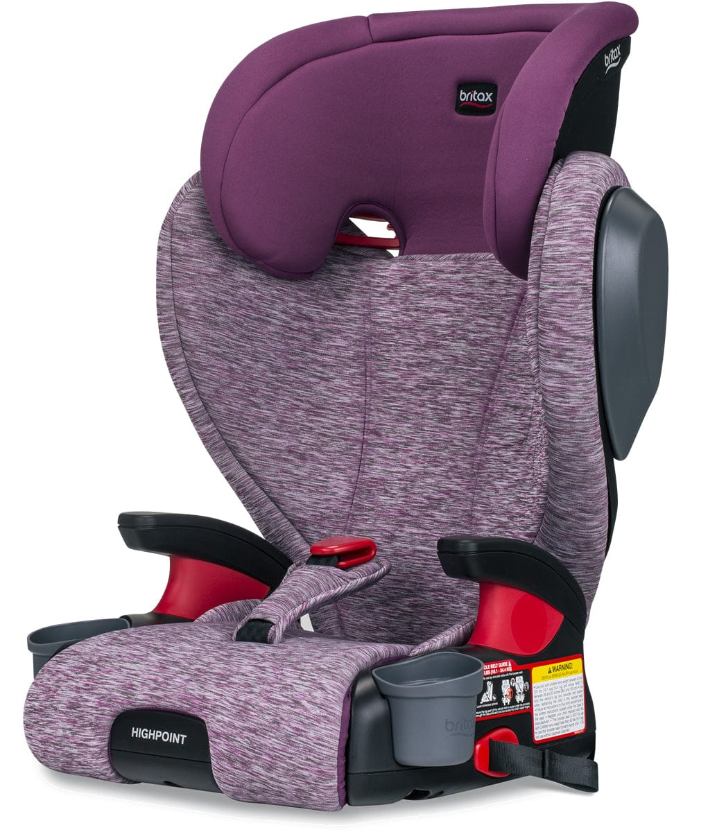 Britax Highpoint High Back Belt Positioning Booster Car Seat - Mulberry
