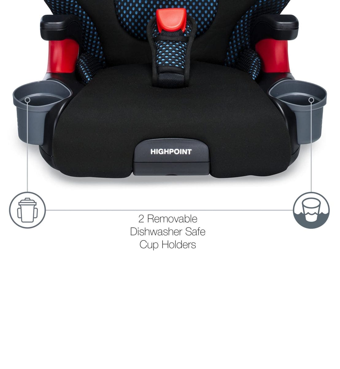 Britax Highpoint High Back Belt Positioning Booster Car Seat - Cool Flow Teal - E1A589T