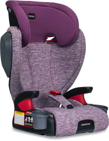 Britax Highpoint High Back Belt Positioning Booster Car Seat - Mulberry - E1A589G