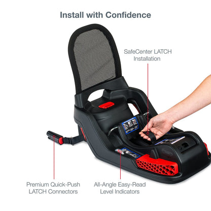 Britax Infant Car Seat Base Gen 2 with Anti-Rebound Bar & SafeCenter LATCH Installation