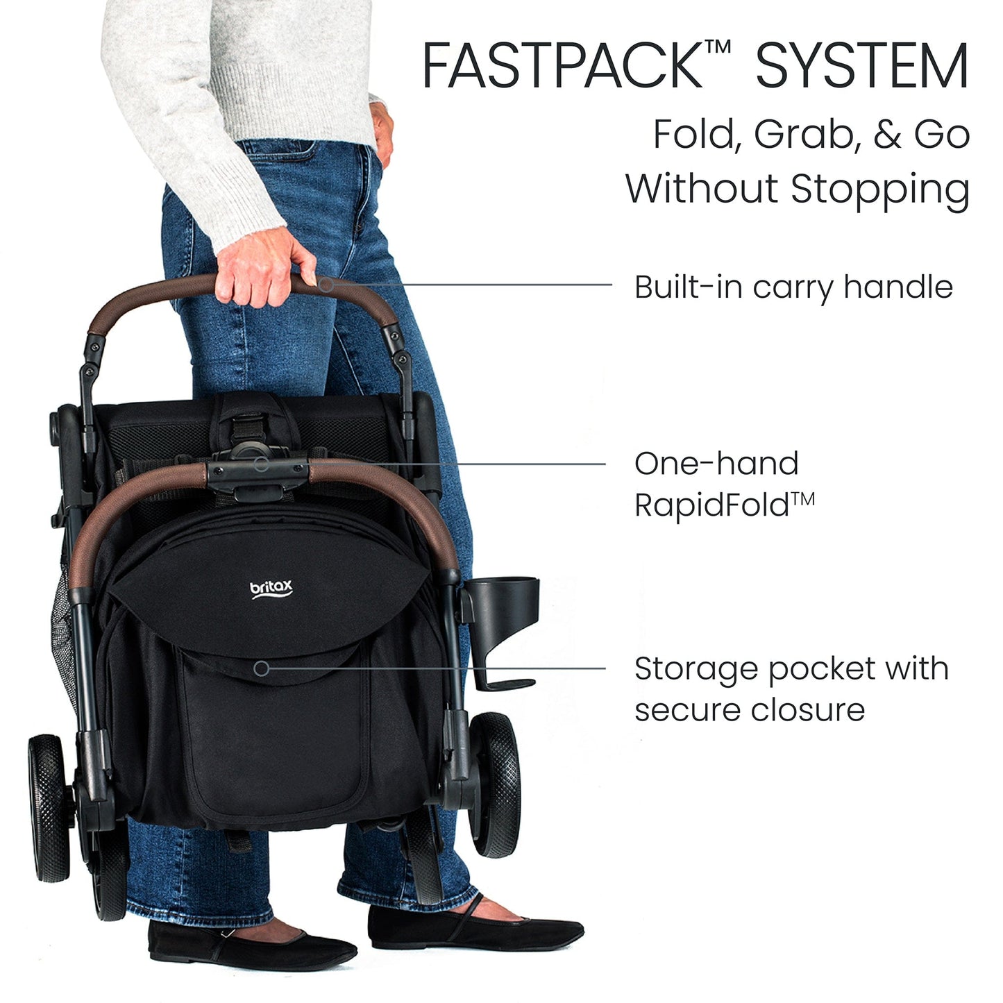 Britax Juniper Compact Stroller - Raven Black - U021209