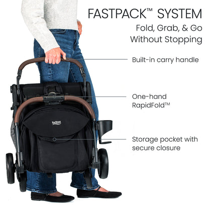 Britax Juniper Compact Stroller - Raven Black - U021209