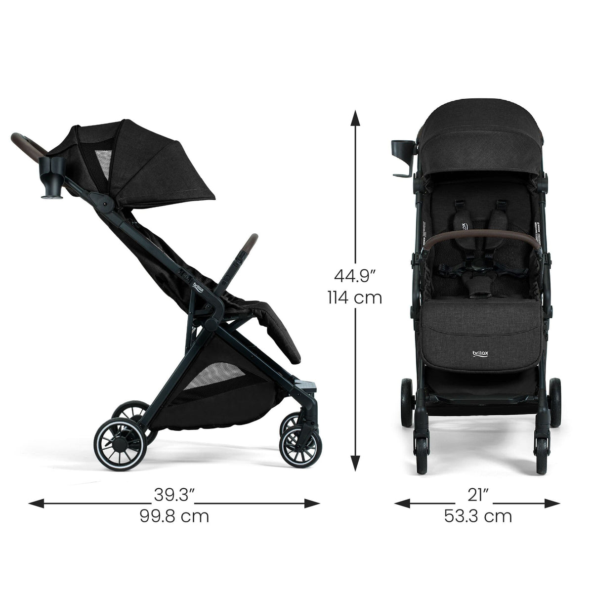 Britax Juniper+ Compact Stroller - Raven Black