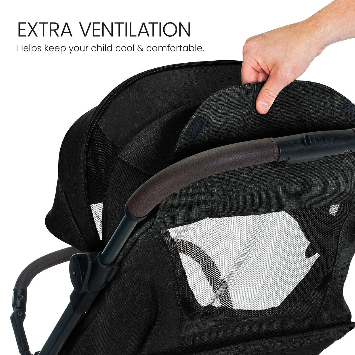 Britax Juniper+ Compact Stroller - Raven Black