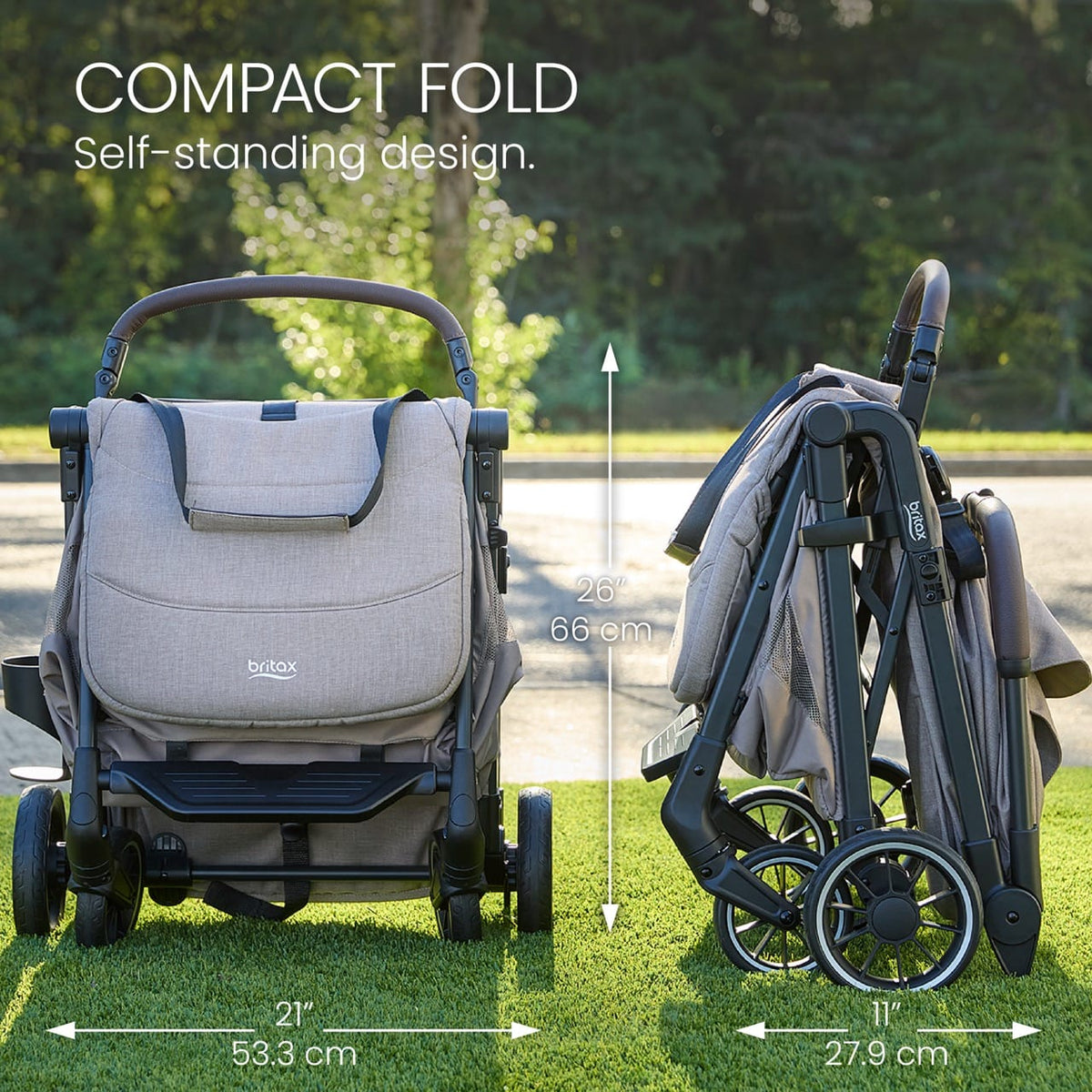 Britax Juniper+ Compact Stroller - Teak