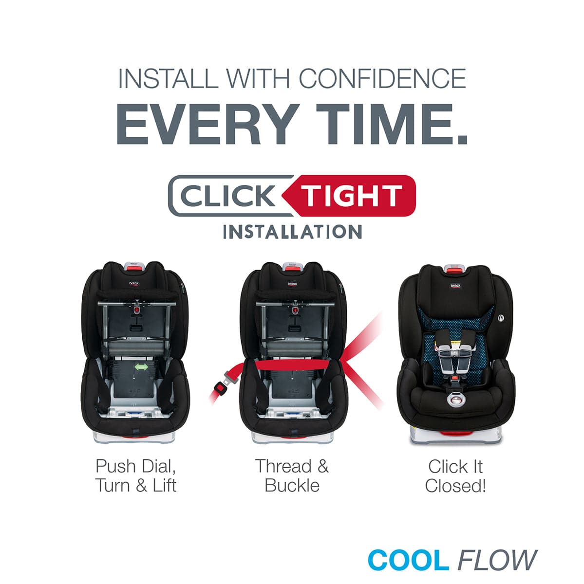 Britax Marathon ClickTight Convertible Car Seat - Cool Flow Teal (Albee Exclusive)