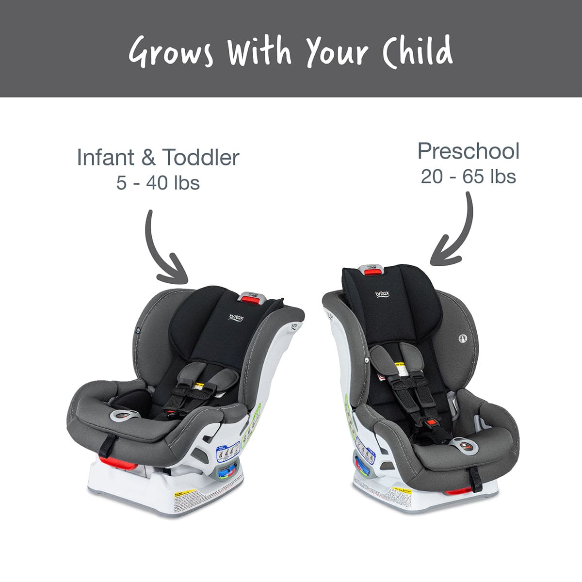 Britax Marathon Clicktight Convertible Car Seat - Mod Black (SafeWash) - E1C822T
